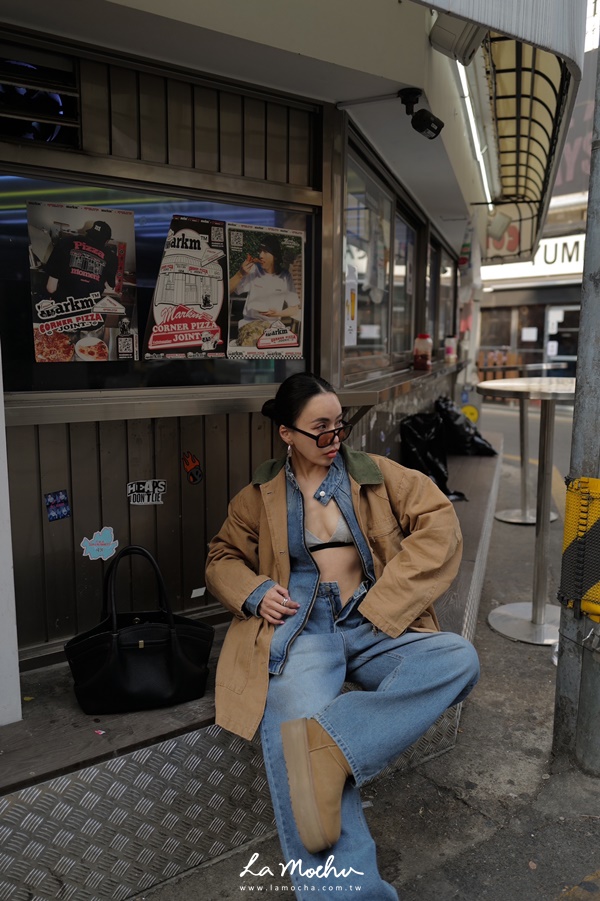 領鈕扣車邊洗舊牛仔外套